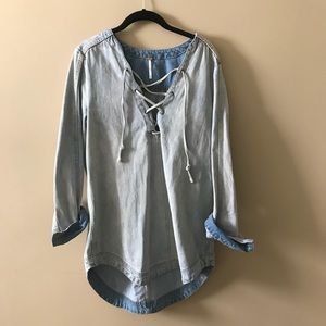 Free People Denim Tunic